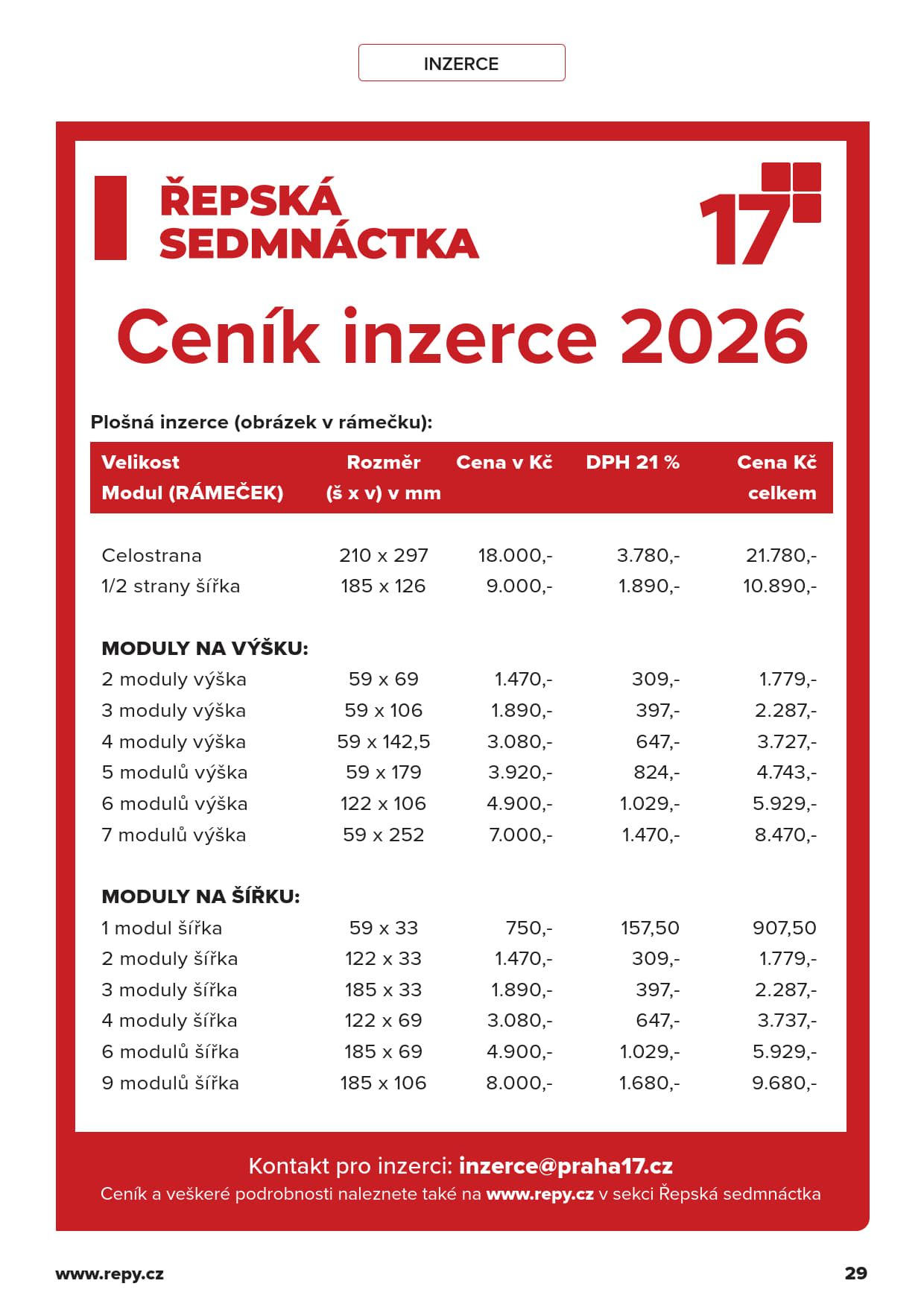 Řepská 17 - strana 29