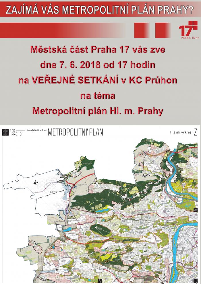 Veřejné setkáni na téma Metropolitní plán Hl. m. Prahy