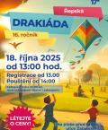 Řepská drakiáda 2025 18. října na louce před radnicí