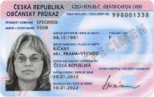 Občanský průkaz - vzor