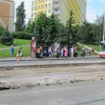 Z rekonstrukce tramvajové trati: červen až září 2010