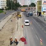 Z rekonstrukce tramvajové trati: červen až září 2010