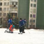 Kluziště v Žufanově ulici - Leden 2009